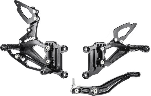 Bonamici Racing footrest systems, adjustable Yamaha YZF R1