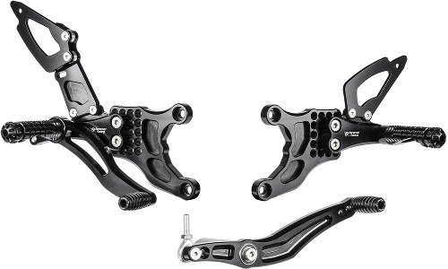 Bonamici Racing footrest systems, adjustable Yamaha YZF R1