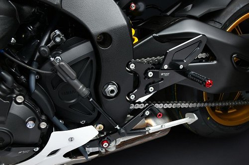 Bonamici Racing footrest systems, adjustable Yamaha YZF R1/