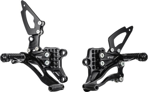 Bonamici Racing footrest systems, adjustable Yamaha YZF R3 /