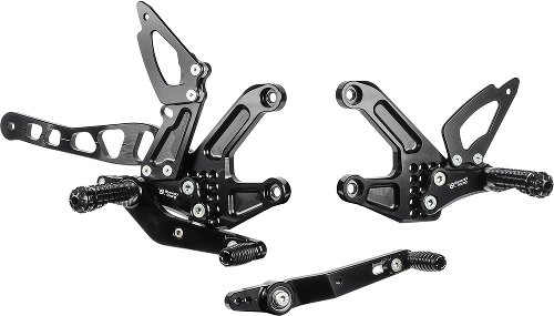 Bonamici Racing footrest systems, adjustable Yamaha MT-10/