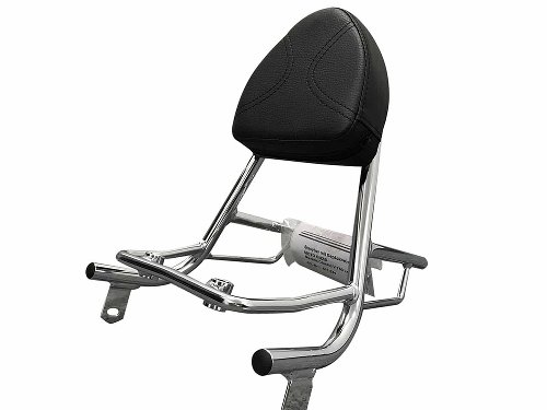 Hepco & Becker Sissybar with rearrack, Chrome - Moto Guzzi