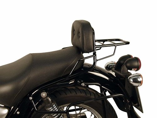 Hepco & Becker Sissybar with rearrack, Black - Moto Guzzi