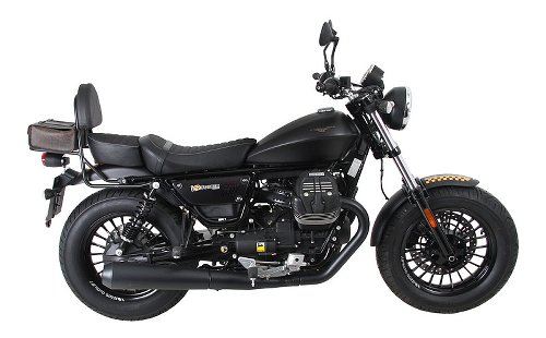 Hepco & Becker Sissybar with rearrack, Black - Moto Guzzi  V