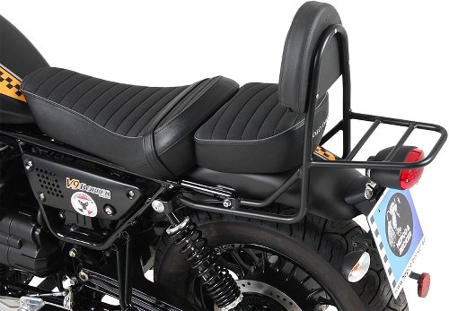 Hepco & Becker Sissybar with rearrack, Black - Moto Guzzi  V