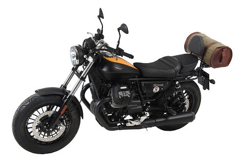 Hepco & Becker Sissybar with rearrack, Black - Moto Guzzi  V