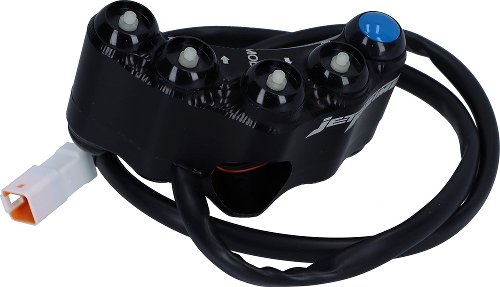 Jetprime Left handlebar switch, black - Ducati