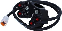 Jetprime Interruptor manillar izquierdo Race, negro - Ducati