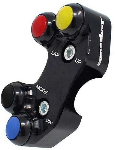 Jetprime Interrupteur de guidon gauche Race, noir - Ducati