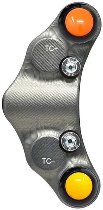 Jetprime Left Race handlebar switch, titanium - Aprilia