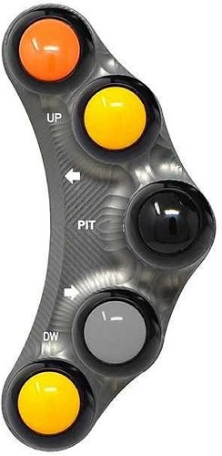 Jetprime Left Race handlebar switch, titanium - Aprilia