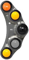 Jetprime Left Race handlebar switch, titanium - Aprilia