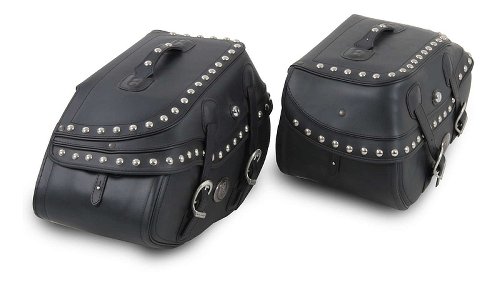 Hepco & Becker leather saddlebag set Buffalo Big Custom for