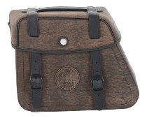 Hepco & Becker Leather single bag Rugged left for Cutout,