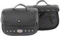 Hepco & Becker Nevada leather bag set for C-Bow, Black