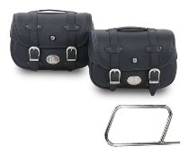 Hepco & Becker Leather saddlebag set LIBERTY for tube