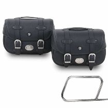 Hepco & Becker Leather saddlebag set LIBERTY for tube