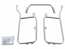 Supports de valises latérales Hepco & Becker fixes, chromés