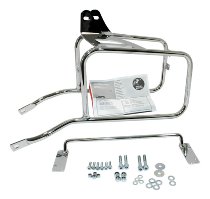 Hepco & Becker Side carrier permanent mounted, Chrome - Moto