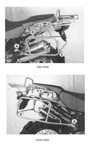 Hepco & Becker Seitenkofferträger Lock-it, Schwarz - BMW R