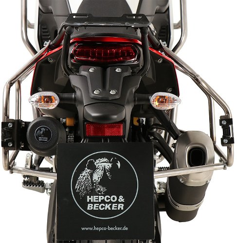 Hepco & Becker Sidecarrierset Cutout, Black - Yamaha Ténéré