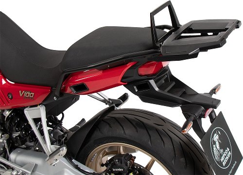 Hepco & Becker Alurack Topcaseträger, Schwarz - Moto Guzzi