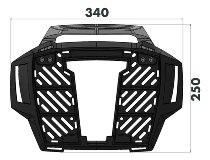 Hepco & Becker Alurack topcasecarrier, Black - BMW R 1250 R