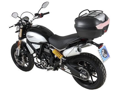 Hepco & Becker Alurack Topcasecarrier, Black - Ducati