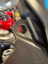 Carbonworld screw set, wind deflector, red-black suitable