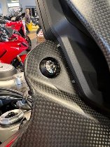 Carbonworld screw set, wind deflector, red-black suitable
