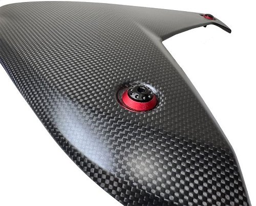 Carbonworld screw set, wind deflector, red-black suitable