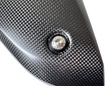 Carbonworld screw set, wind deflector, red-black suitable