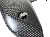 Carbonworld screw set, wind deflector, red-black suitable