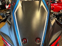 Set di viti Carbonworld, parabrezza, rosso-argento adatto