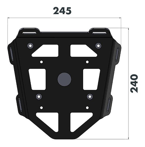 Hepco & Becker Minirack Softgepäck-Heckträger, Schwarz -