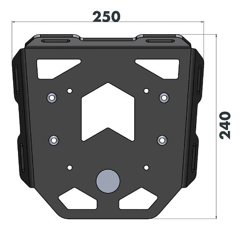 Hepco & Becker Minirack Softgepäck-Heckträger, Schwarz -