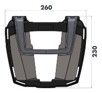 Hepco & Becker Easyrack topcasecarrier, Black - BMW G 310 R