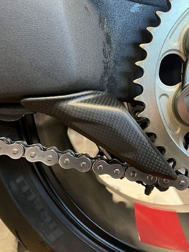 Carbonworld chain guard, bottom, carbon suitable for Ducati