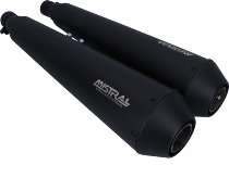 Mistral Silencer kit, conical, stainless-steel, mat black,