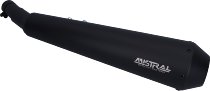 Mistral Silencer kit, conical, stainless-steel, mat black,