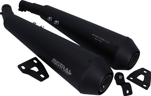 Mistral Silencer kit, conical, stainless-steel, mat black,