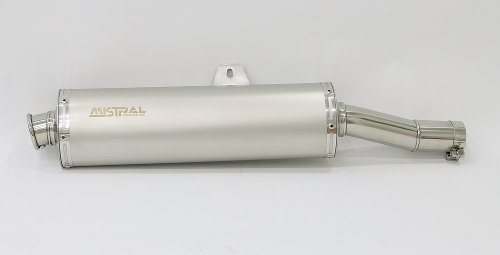 Mistral Silencer, round, stainless-steel, ice grey,