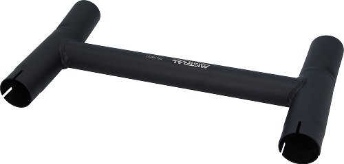 Tubo de interferencia Mistral, 38mm, VA, negro mate - Moto