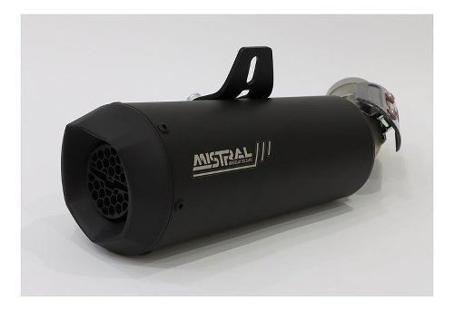 Mistral Auspuff Avion, Edelstahl, matt schwarz, EURO5 - Moto