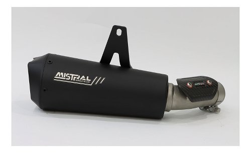 Mistral exhaust Avion GT, stainless steel, matt black, EURO5