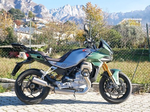 Échappement Mistral Avion GT, inox, mat, EURO5 - Moto Guzzi