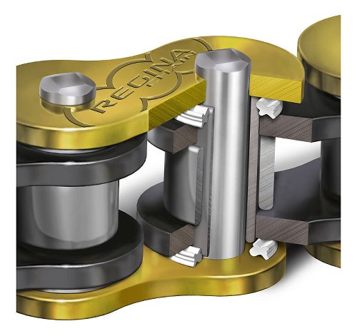 Regina chain 525 ZRP 120 links open + rivet lock