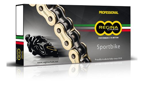 Regina chain 525 ZRP 120 links open + rivet lock