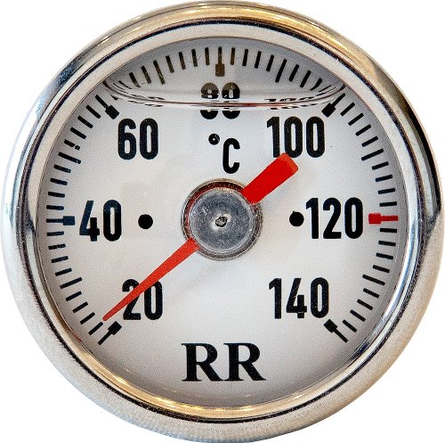 RR Ölthermometer weiß - Suzuki 125 UH, 250, 400, 450 AN