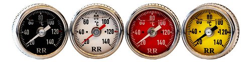 RR Oil thermometer white - Suzuki 400 DR, DRZ